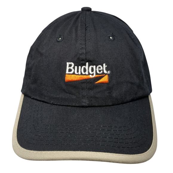 Budget Slideback Baseball Cap Black One Size Adjustable Embroidered Toppers - Picture 1 of 9